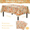 CAKKA Thanksgiving Tablecloth Plastic 54x108 Inch, 3 Pack Disposable Fall