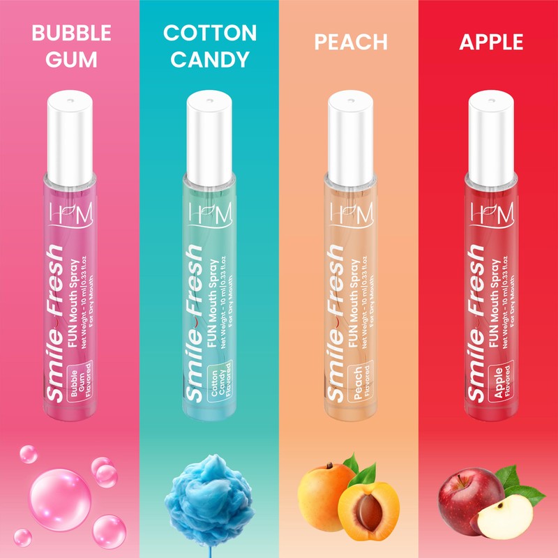 HM - Dry Mouth Fun 4 Flavoured Spray - Peach,