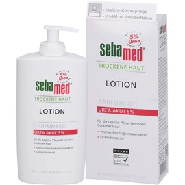 Sebamed 10% Urea Acute Lotion for Dry Skin - Perfume-Free Moisturising Lotion with Sweet Almond Oil For Men and Women - Noticeably Relieves Itching and Helps Smooth Very Dry Skin 400 ml