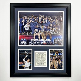 UConn Men's Basketball | 2022-2023 National Champions | Framed Photo Collage | 2 Sizes (Podium, 18"x22")