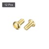 sourcing map Brass Machine Screws, M3x5mm Phillips Pan Head Fastener