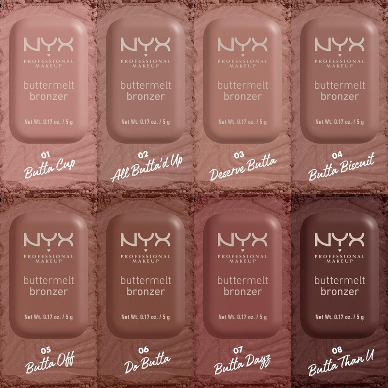 NYX PROFESSIONAL MAKEUP NYX PROFESSIONAL MAKEUP Buttermelt Bronzer, Powder Bronzer,