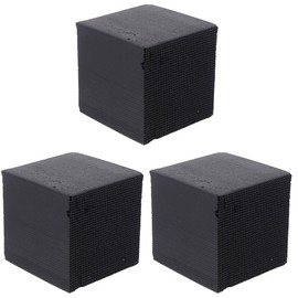 Totority Water Purifier 3 PCS Water Trough Purifier Cube Honeycomb Structure Charcoal Fish Tank Water Purifier Charcoal Cubes for Pools Water Purification