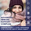 Vitamin C 1000mg Complex with L-Lysine 500mg, Zinc Gluconate 12mg,