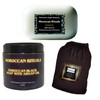 Exfoliating Moroccan Black Soap, genuine Moroccan Kessa Glove and 100%