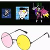 JinYu Suitable for Glasses Pink Yellow Lenses Prop Costume Long
