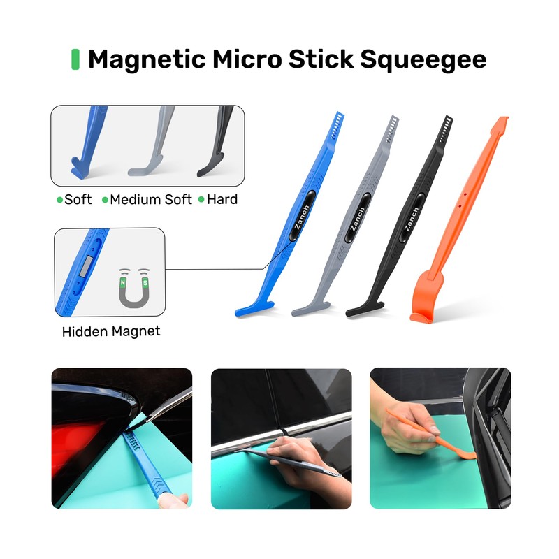 Zanch Vinyl Wrap Tool Kit,Complete Tools for Automotive Vinyl Wrap