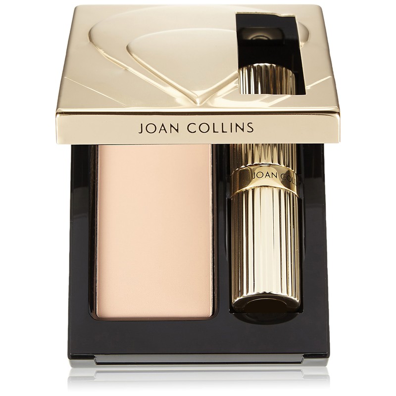 Joan Collins Timeless Beauty Compact Duo Lipstick and Powder, Crystal