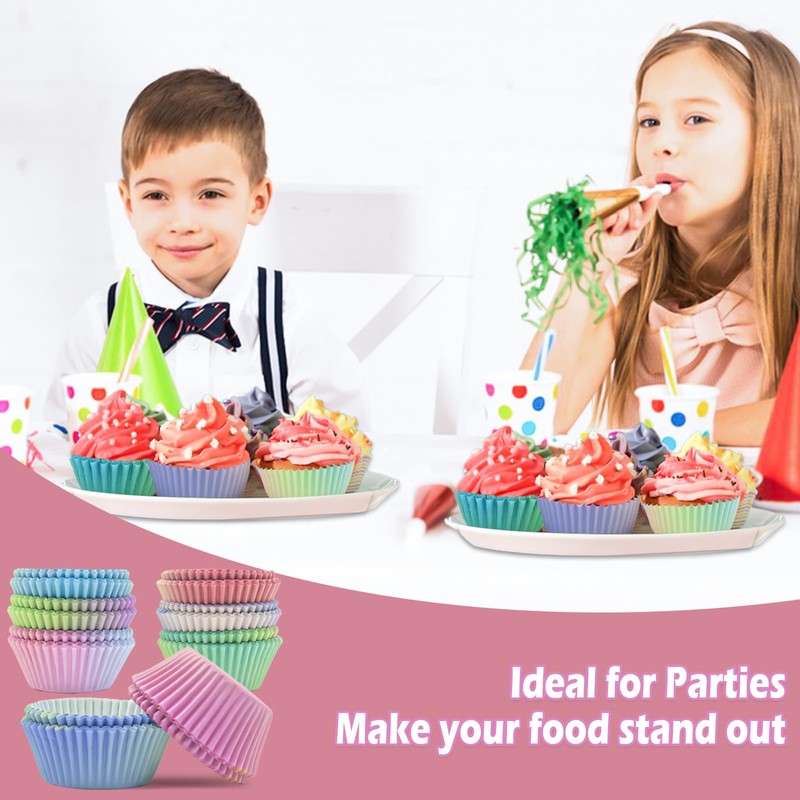 NVGVUP 400 PCS Cupcake Baking Cases, Cupcake Liners Cupcake Cups,