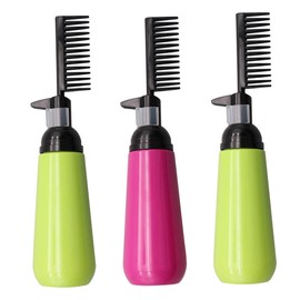 DECHOUS 3pcs Hair Dye Applicator Bottle Plastic Coloring Brush for Even Distribution for Home and Salon Use Durable and Lightweight Design