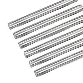 MECCANIXITY Fully Threaded Rod M10 x 250mm 1.5mm Thread Pitch 304 Stainless Steel Right Hand Threaded Rods Bar Studs 6 Pack