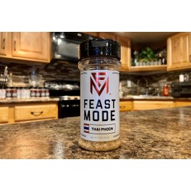 Thai Phoon - Feast Mode Flavors - Low Sodium , No MSG , Gluten Free , All Natural , Meal Prep Seasoning , Onion , Lemon Powder , Crushed Red Pepper