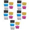 Tofficu 5sets 25pcs Smooth Blank Business Cards for DIY Engraving