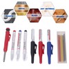Carpenter Pencil Marker Set Multifunctional 6 Long Nib Deep Hole