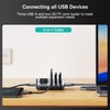 Yottamaster 4 Port USB 3.0 Hub, Powered USB Hub 5V