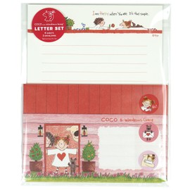 Coco-chan RYS-1100 Greeting Life Letter Set House Red