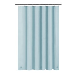 Light Blue Shower Curtain Liner - Premium PEVA Shower Liner for Bathroom, BPA & PVC Free, No Chemical Smell, Lightweight Standard Size Shower Curtain with 3 Magnets, Metal Grommets - Light Blue