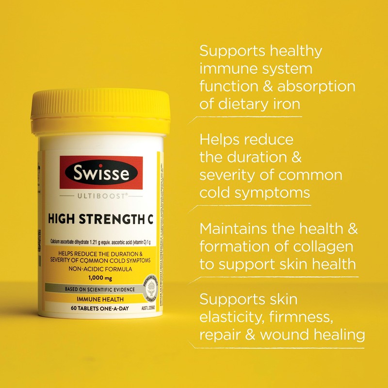 Swisse Ultiboost High Strength C - 1 tablet daily to