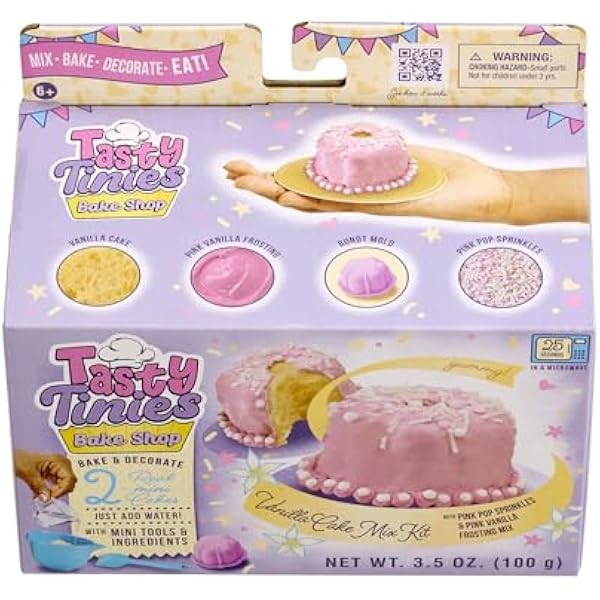 Goliath Tasty Tinies Bake Shop Vanilla Cake Mix Kit with