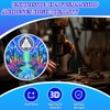 YRCKUDZKG Colorful Crystal River 3 Year Sobriety Coin - Awakening