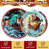Birthday Party Tableware Paper Plates Set, Party Tableware Birthday