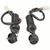 2 Pack 4 Wires Ignition Switch with Keys Waterproof Dustproof