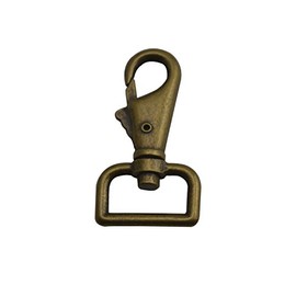 Wuuycoky Bronze 2" Inner Diameter D Ring Shrimp Head Buckle Lobster Clasps Swivel Snap Hooks Pack of 4
