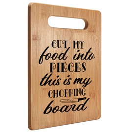 Absnfatu Funny Cutting Board, Cut My Food into Pieces This is My Chopping Board Cutting Board, Chopping Boards for Kitchen, Funny Kitchen Decor, Bamboo Cutting Boards for Kitchen