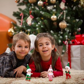 DIELIANHUA Pack of 3 Christmas Elf, Christmas Elf Figures, Mini Elves, Christmas Elf Doll, Christmas Gnome Figures, Elf Figures, Christmas for Boys and Girls