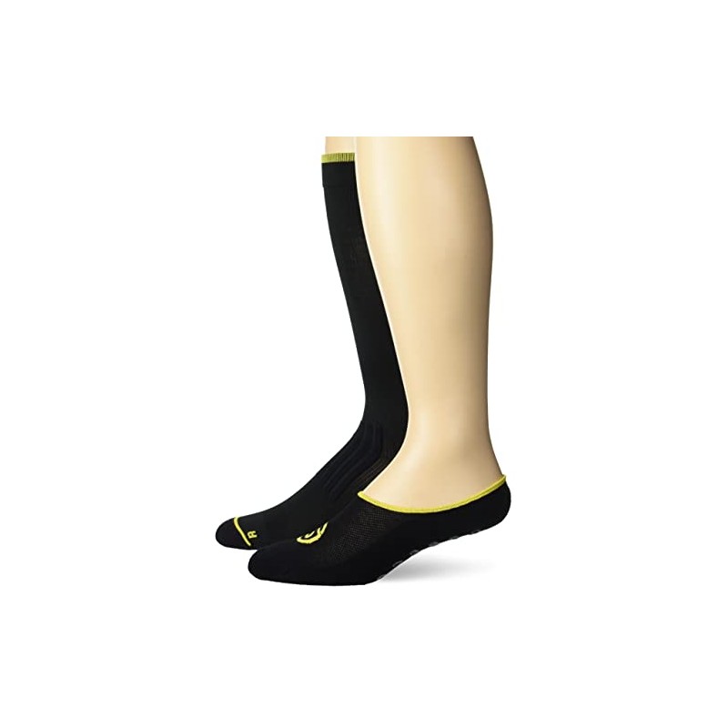 SKINS Unisex's Series-5 Performance Compression Travel Sock Pants, Black, S