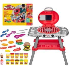 Play-Doh Hasbro Play-Doh Sizzlin' Grill Playset with Lights & Sounds w/ 17 Accessories