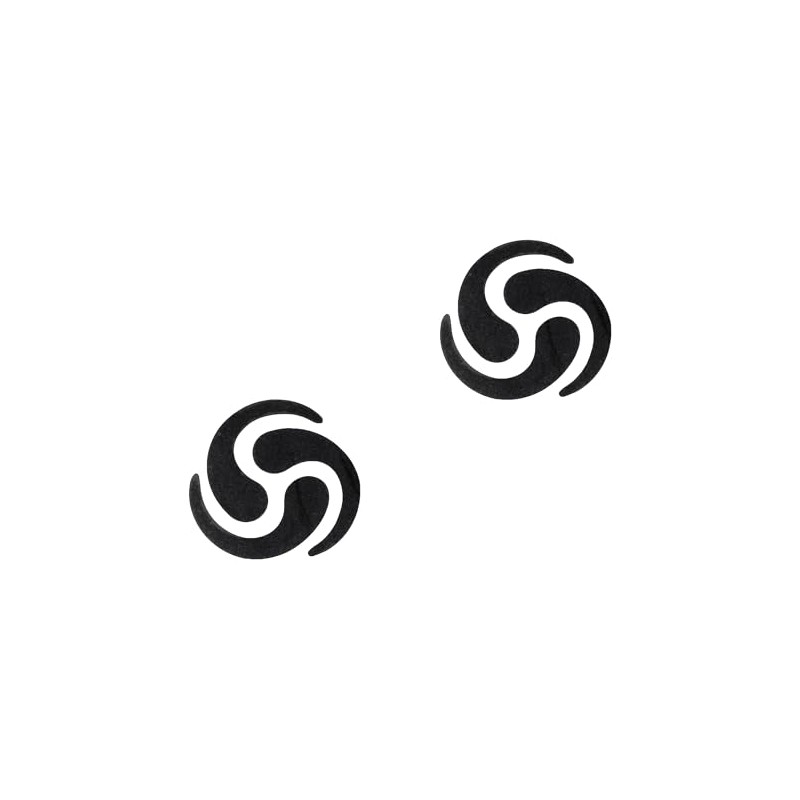 Set of 2 Swirl Logo Side Cover for Simson S50,