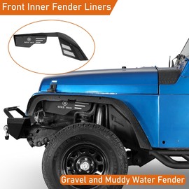 Hooke Road TJ Front Inner Fender Liners for 1997 1998 1999 2000 2001 2002 2003 2004 2005 2006 Jeep Wrangler TJ & LJ - 2PCS