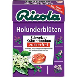 (4 PACK) - Ricola - Elderflower SF Lozenges Box | 45g | 4 PACK BUNDLE