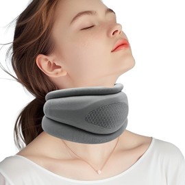 CFYYFC Neck Support Vitavix Snoring, Neck Support for Neck Pain and Support, Neck Support, Neck Stretcher for Sleep, Pain and Pressure for Women and Men (Grey)