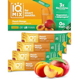 IQBAR IQMIX - Polvo de electrolitos hidratantes fórmula 4 en 1 para hidratación, claridad mental, estado de ánimo y recuperación. Mezcla de bebida... 
