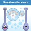 Dr. Brown's ToothScrubber Toothbrush, Three-Sided Toddler Training Toothbrush for Ages