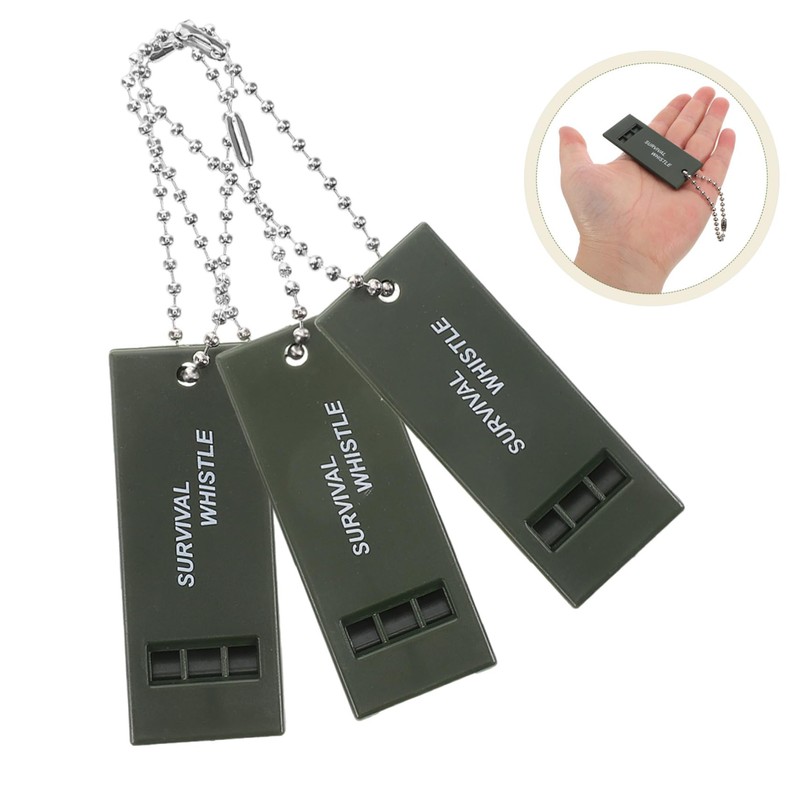 Mipcase 3pcs High Decibel Emergency Whistle Survival Whistles for Outdoor
