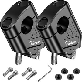 Kaedear Motorcycle Handlebar Post Handle Spacer, Handlebar Riser, Universal Handle Diameter, 0.9 inches (22 mm), Offset Amount Approx. 1.1 inches (27 mm), Lift Amount Approx. 1.4 inches (36.4 mm
