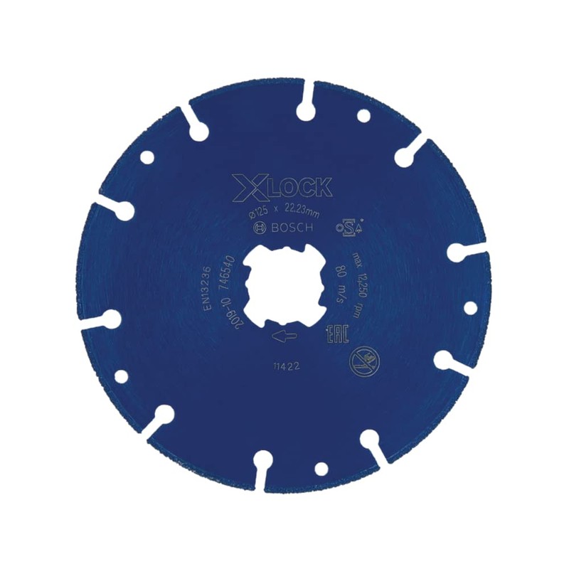 Bosch 2608900533 X-LOCK Diamond Metal Wheel 4.9 inches (125 mm)