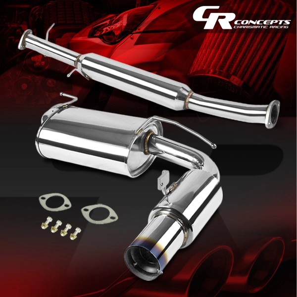 Charismatic Racing Concepts 3.5" MUFFLER BURNT TIP CATBACK EXHAUST SYSTEM