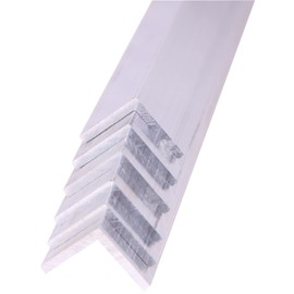 VERNUOS 6 PCS 1" x 1"x 1/8" Aluminum Angle 6061, 12" Length, T6511 Mill Stock, 1/8" Thick
