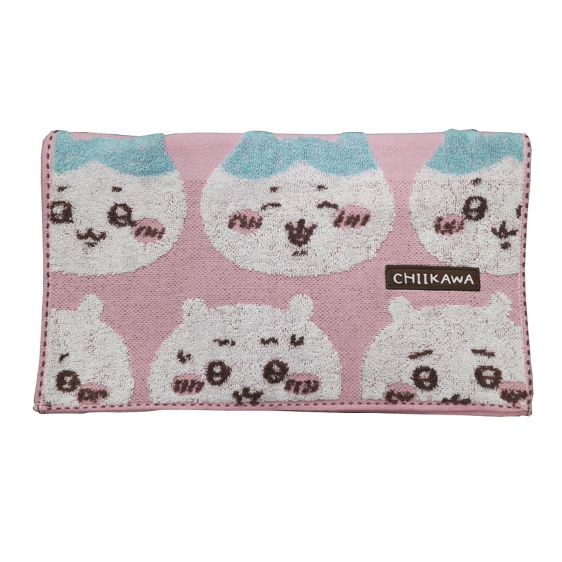 Marushin 0775018000 Face Towel, Chiwa, Line-up, Characters 100% Cotton, Antibacterial,