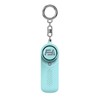 Portable Keychain Personal Safety Alarm with Mini Whistle PA Alarm White 2ea