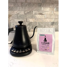 Lunar Coffee Lab Indonesia Low Acid Coffee - Specialty Medium Dark Roast - Wet Hulled Pour Over Coffee, Espresso, Cold Brew (8oz)