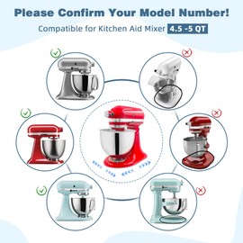 Mixer Slider Mat for Kitchen Aid 4.5-5 Qt Tilt Head Stand Mixer, Glossy Sliding Tray Mixer Sliders for Kitchenaid Artisan Mixer, Kitchen Aid Accessories and Attachments, Countertop Storage, Clear