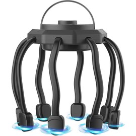 BOTTICASA Electric Scalp Massager, Head Massager Scalp Stress Relax, Kneading Hair Massage with 3 Modes, 360 Degree Head Massager, Cordless Portable Head Scratcher for Stress Relax