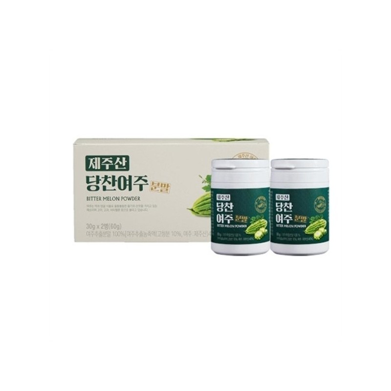 Dangchan Yeoju 제주산 당찬여주 분말 1박스 30g 2통 Jeju-grown Bitter
