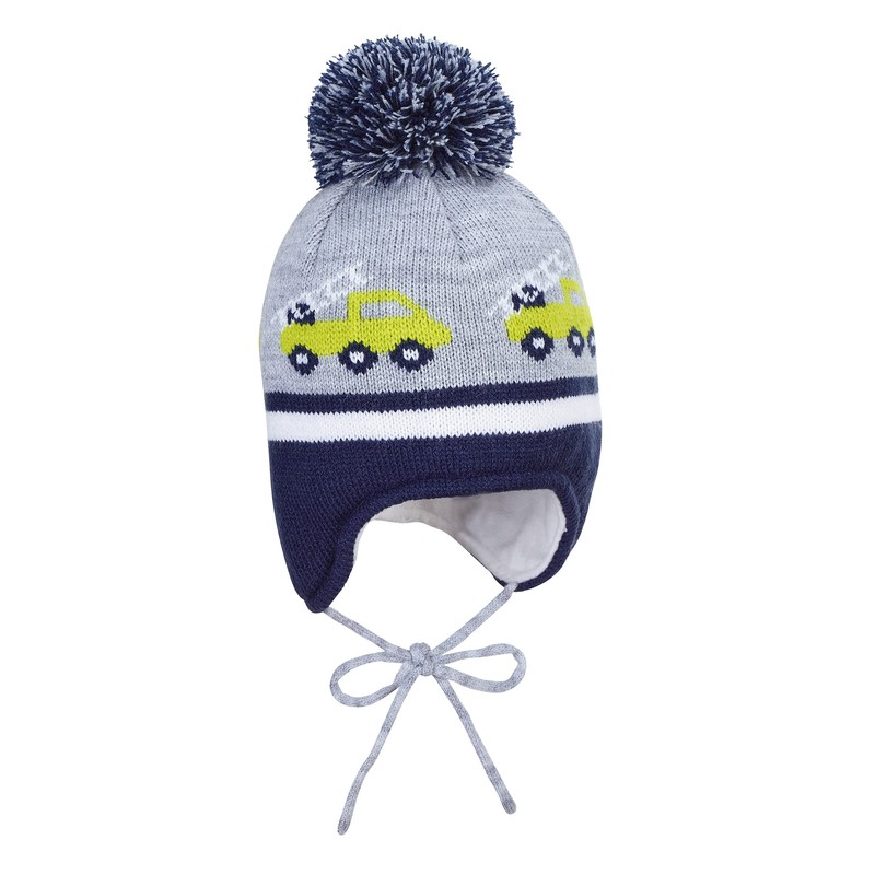 Sterntaler Boys Knitted Hat for Babies and Toddlers, silver mel.