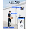 【2-Way Audio】 4MP Extend PTZ Security Cameras Wireless Outdoor